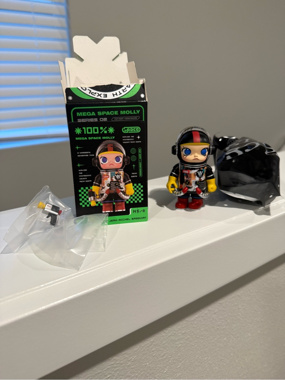 Mega Space Molly Series 02 Vinyl Figure - Black, Red, Yellow